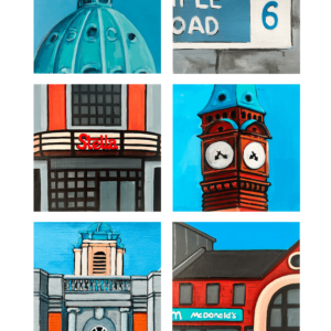 snapshots of Rathmines - church dome to mcdonalds